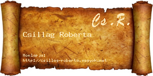 Csillag Roberta névjegykártya